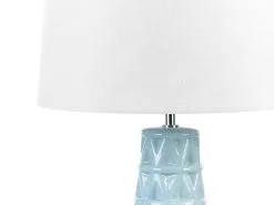 Beliani Lampa Stołowa Ceramiczna Niebieska VINCES -Wanny sklep undef src sa picid 843192 type whitesh image