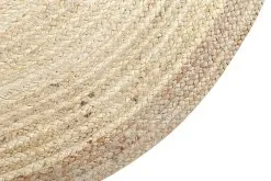 Beliani Dywan Okrągły Z Juty ⌀ 120 Cm Beżowy MENEMEN -Wanny sklep undef src sa picid 843998 type whitesh image