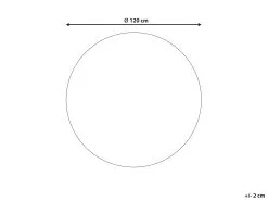 Beliani Dywan Okrągły Z Juty ⌀ 120 Cm Beżowy MENEMEN -Wanny sklep undef src sa picid 844003 type whitesh image