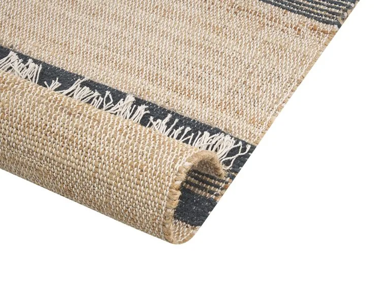 Beliani Dywan Z Juty Beżowo-czarny TALPUR Różne Rozmiary - obrazek 5