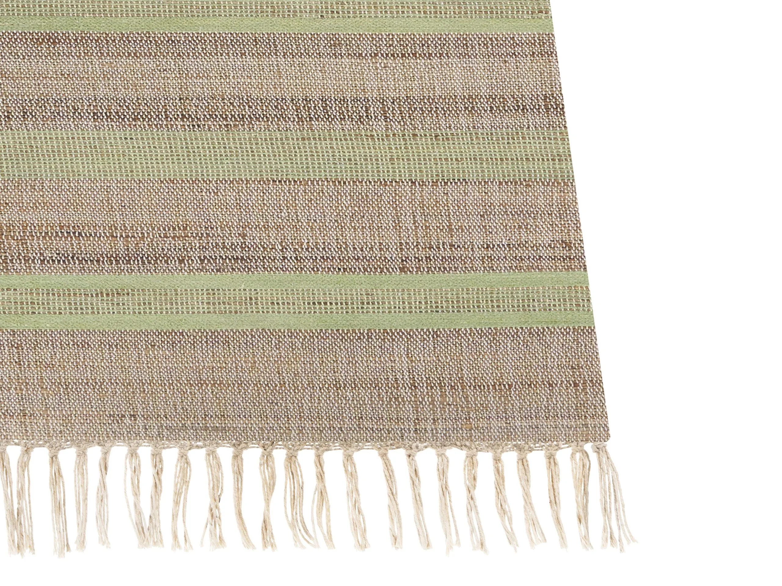 Beliani Dywan Z Juty Beżowo-zielony TALPUR Różne Rozmiary - obrazek 4