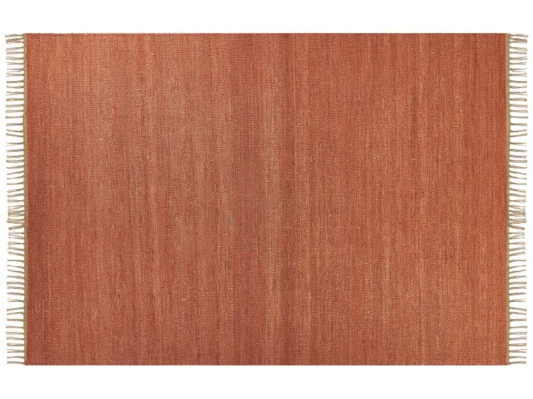 Beliani Dywan Z Juty Czerwony LUNIA Różne Rozmiary