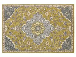 Beliani Dywan Wełniany żółto-niebieski MUCUR Różne Rozmiary -Wanny sklep undef src sa picid 848443 type whitesh image