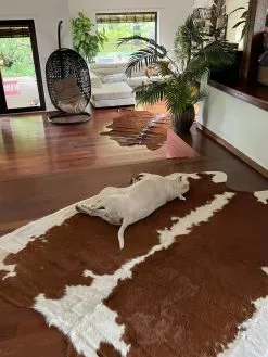 Beliani Skóra Bydlęca Brązowo-biała NASQU Róźne Rozmiary -Wanny sklep undef src sa picid 849571 type whitesh image