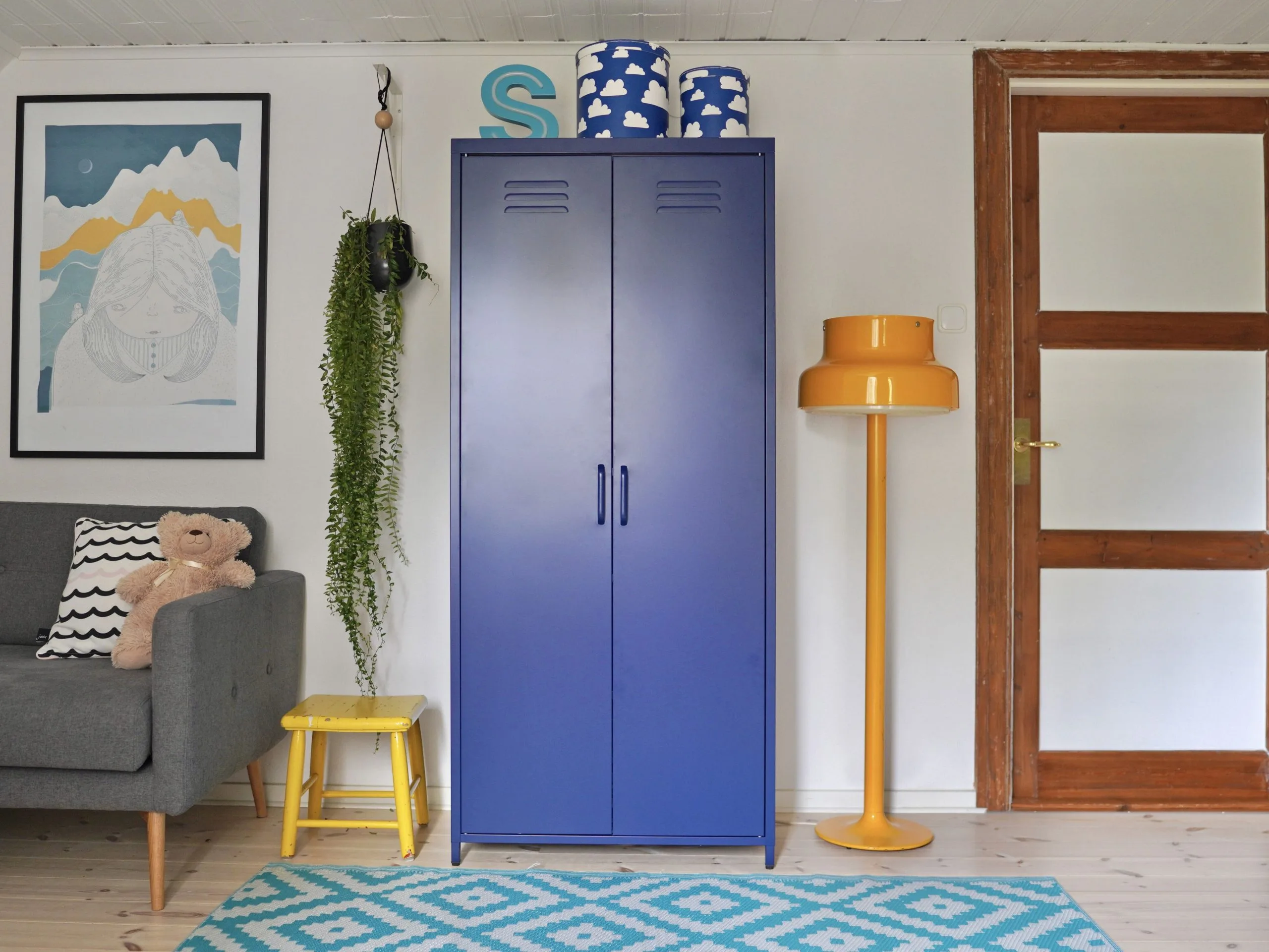 Beliani Dywan Zewnętrzny 120 X 180 Cm Niebieski HAPUR - obrazek 3