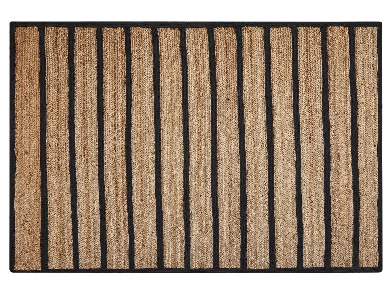 Beliani Dywan Z Juty Beżowo-czarny KARADONA Różne Rozmiary - obrazek 3