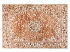 Beliani Dywan Bawełniany Pomarańczowy HAYAT Różne Rozmiary