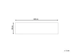 Beliani Dywan Bawełniany 80 X 300 Cm Niebiesko-czerwony KURIN -Wanny sklep undef src sa picid 852432 type whitesh image 1