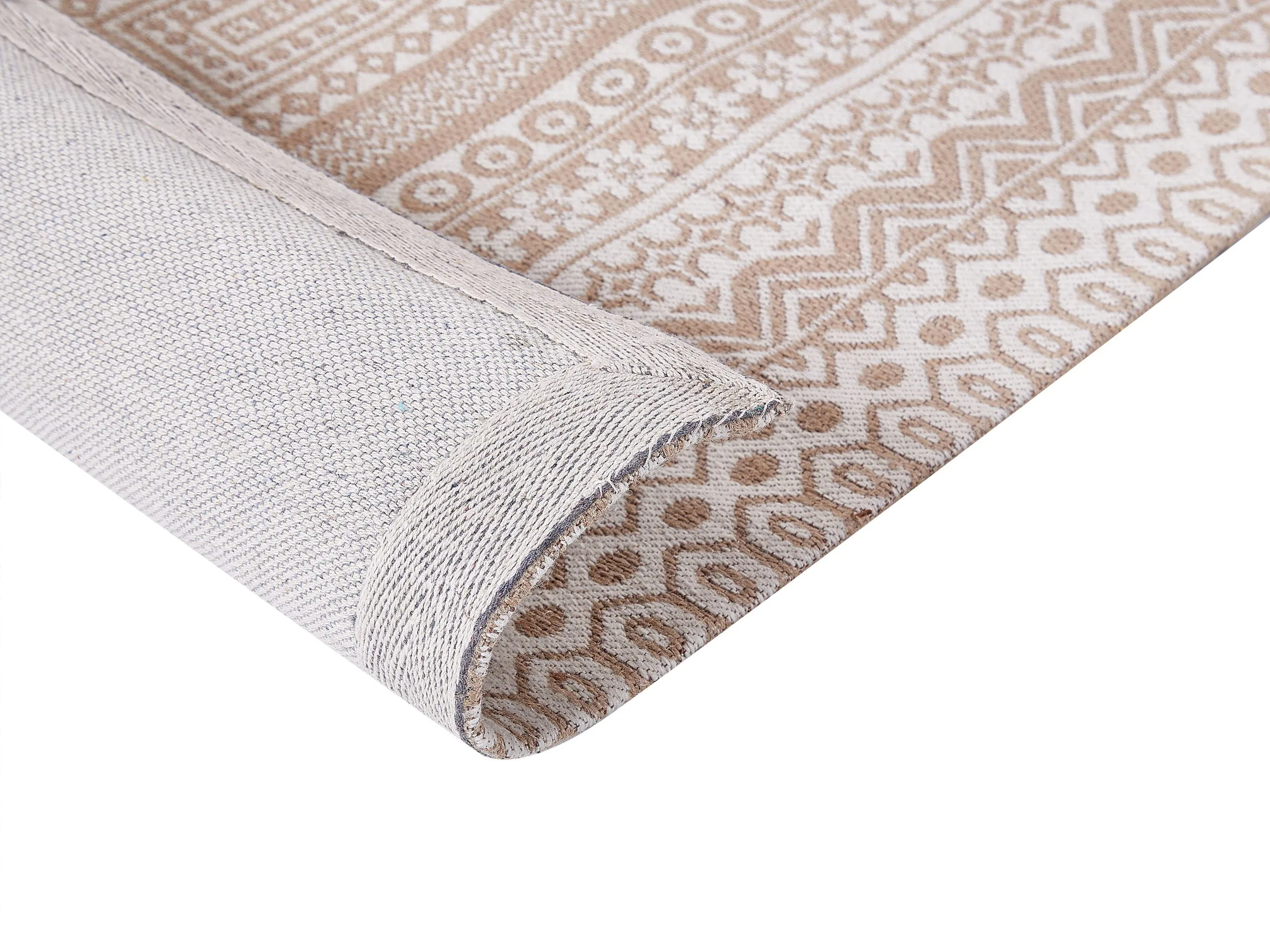 Beliani Dywan 80 X 150 Cm Beżowo-biały BAGLAR - obrazek 5